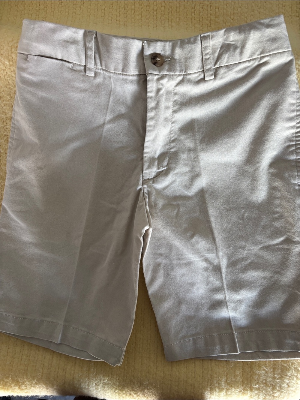 Polo by Ralph Lauren Flat-Front Chino Shorts — White